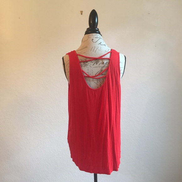 Apt. 9 Tops - Apt. 9 XL cross cross tank top red blouse workout